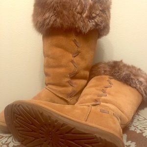 Ugg Rosana boots with fur tops